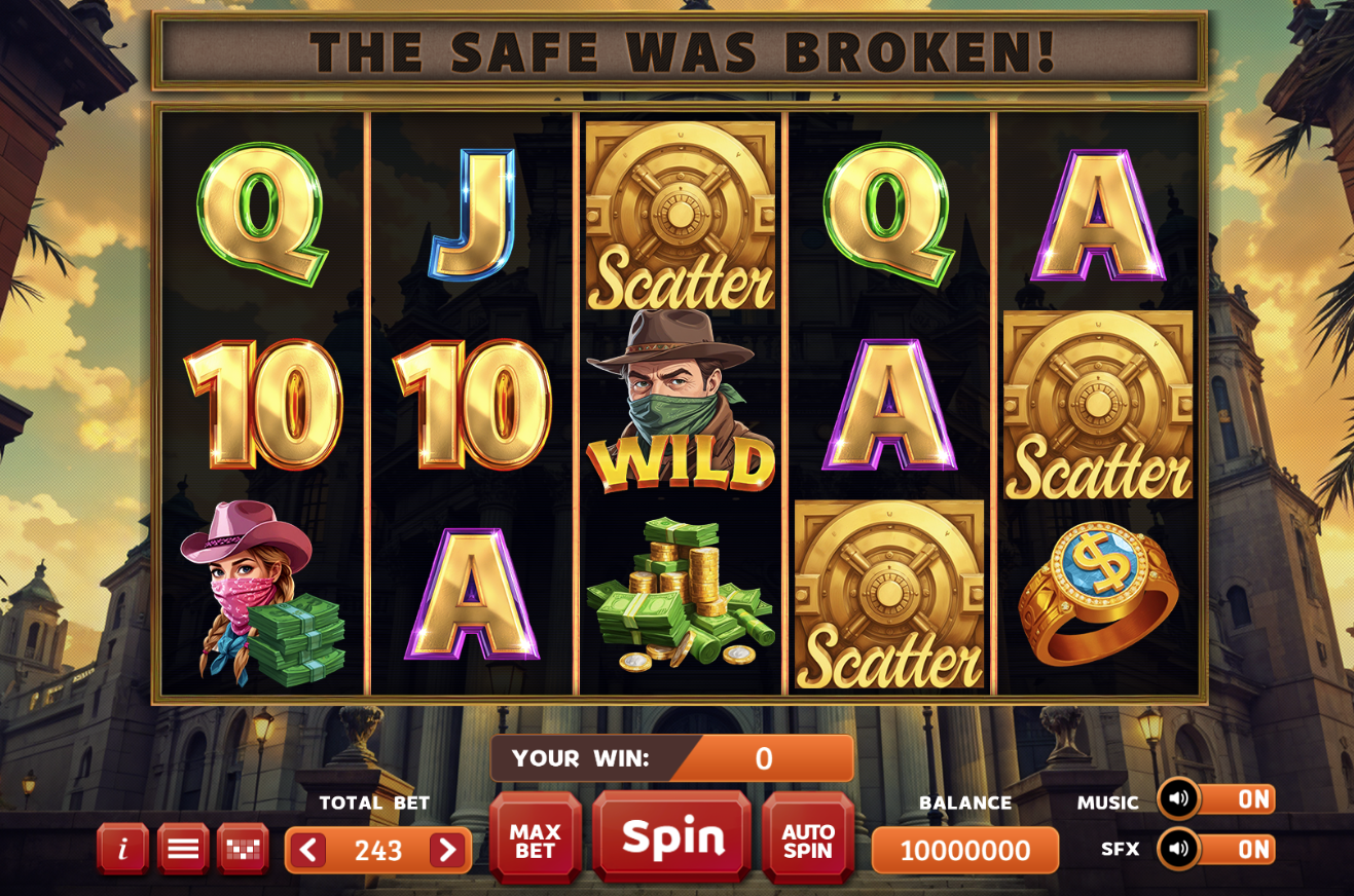 Jocuri pacanele The Safe is Broken - UNOBET - Jocurile de tip slot-machines (jocuri pacanele), pariurile sportive, loterii intrenationale, inchirieri aparate slot-machines (pacanele) jocuri virtuale.