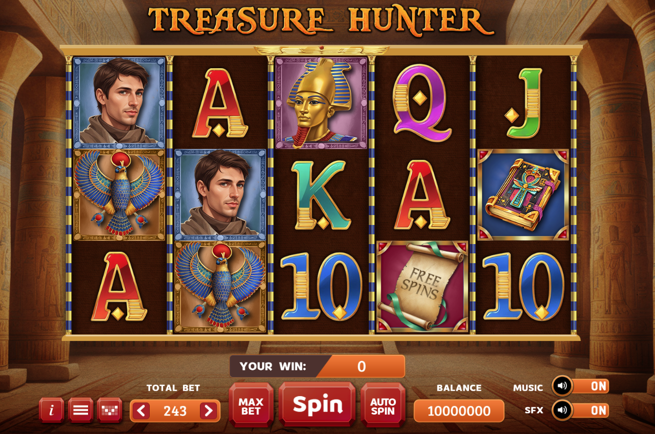 Jocuri pacanele Treasure Hunter - UNOBET - Jocurile de tip slot-machines (jocuri pacanele), pariurile sportive, loterii intrenationale, inchirieri aparate slot-machines (pacanele) jocuri virtuale.