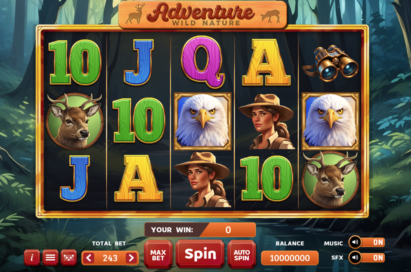 Jocuri pacanele Adventure wild nature - UNOBET - Jocurile de tip slot-machines (jocuri pacanele), pariurile sportive, loterii intrenationale, inchirieri aparate slot-machines (pacanele) jocuri virtuale.